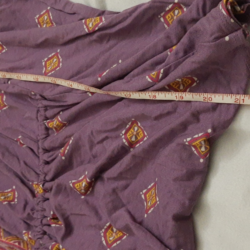 Colleen Lopez Off-The-Shoulder Smocked Neck Peplum Boho Top, Oversize L, NWOT - Picture 10 of 11